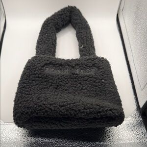 About Face Women’s Fleece Handbag Black